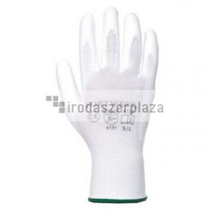 Szerelőkesztyű, tenyéren mártott, 9-es méret, fehér
