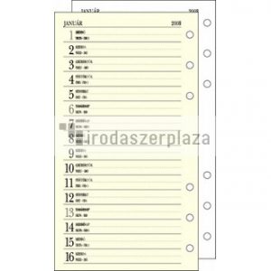 Kalendárium betét, tervező, napi, "M", SATURNUS, chamois 2021