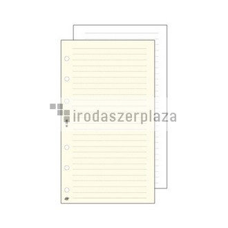 Kalendárium betét, jegyzetlap, "M", vonalas, SATURNUS, fehér