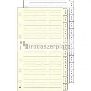 Kalendárium betét, telefonregiszter, "S", SATURNUS, chamois