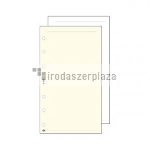 Kalendárium betét, jegyzetlap, "S", sima, SATURNUS, fehér