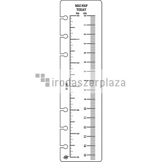 Kalendárium betét, vonalzó, "S", SATURNUS