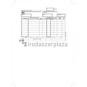 Nyomtatvány, készletkivételezési bizonylat, 25x4, A5, VICTORIA PAPER "B.12-114", 10 tömb/csomag