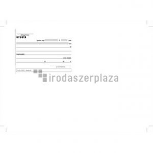 Nyomtatvány, nyugta átvételi elismervény, 50x3, A6, VICTORIA PAPER "B.13-67", 10 tömb/csomag