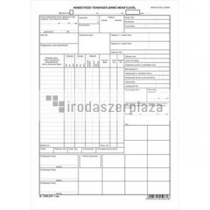 Nyomtatvány, nemzetközi tehergépjármű menetlevél, A3, VICTORIA PAPER "B.7300-237"