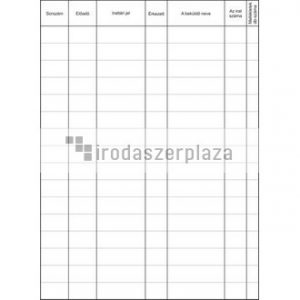 Nyomtatvány, iktatókönyv, 100 lap, A4, VICTORIA PAPER "C.5230-152"