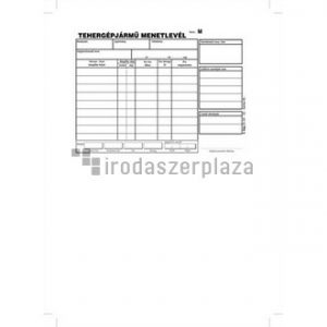 Nyomtatvány, menetlevél, tehergépjármű, 100 lap, A5, fekvő, VICTORIA PAPER, "D.GÉPJ.21.", 10 tömb/csomag