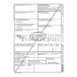 Nyomtatvány, nemzetközi fuvarlevél, 6 példány, A4, VICTORIA PAPER "CMR"