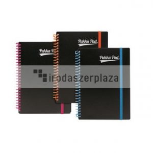 Spirálfüzet, A5, vonalas, 100 lap, PUKKA PAD, "Neon notepad"