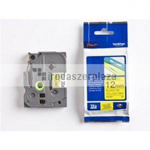 Feliratozógép szalag, 12 mm x 8 m, BROTHER, "TZe-631" sárga-fekete
