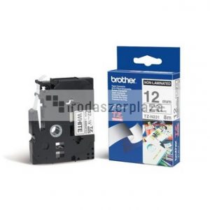 Feliratozógép szalag, matt, 12 mm x 8 m, BROTHER, "TZe-N231" fehér-fekete