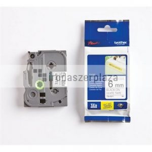 Feliratozógép szalag, erős tapadású, 9 mm x 8 m, BROTHER, "Professzionális TZe-S221" fehér-fekete