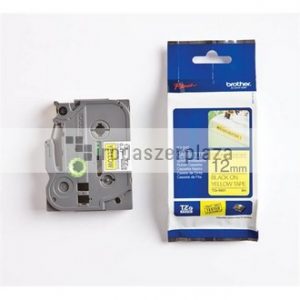 Feliratozógép szalag, erős tapadású, 12 mm x 8 m, BROTHER, "Professzionális TZe-S631 " sárga-fekete