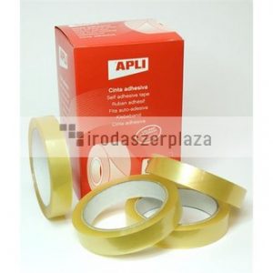 Ragasztószalag, 19 mm x 66 m, APLI "Transparent", átlátszó