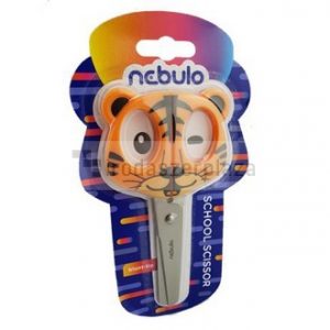 Olló, iskolai, 13.5 cm, NEBULO, tigriskölyök