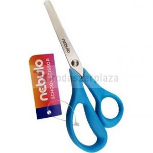 Olló, iskolai, ergonomikus, 14 cm, NEBULO