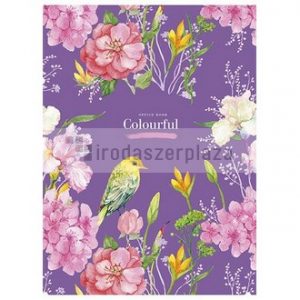 Füzet, tűzött, vonalas, A4, 80 lap, SHKOLYARYK "Colourful", vegyes