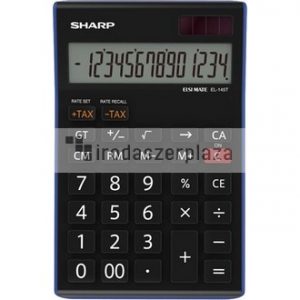 Számológép, asztali, 14 számjegy, SHARP "EL-145TBL"