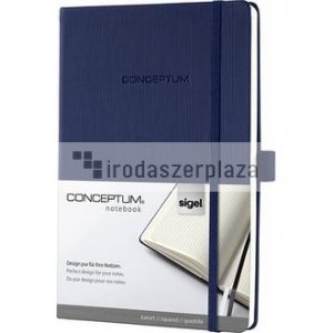 Jegyzetfüzet, exkluzív, A5, kockás, 97 lap, keményfedeles, SIGEL "Conceptum", éjkék