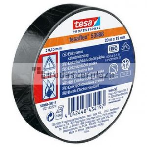 Szigetelőszalag, 19 mm x 20 m, TESA "Professional", fekete