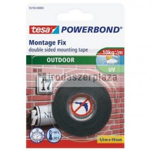 Ragasztószalag, kétoldalas, kültéri, 19 mm x 1,5 m, TESA "Powerbond"