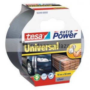 Ragasztószalag, 50 mm x 10 m, TESA "extra Power", ezüst