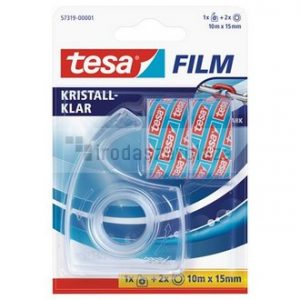 Ragasztószalag-adagoló, kézi, TESA + 2 db 15mm x 10 m ragasztószalag