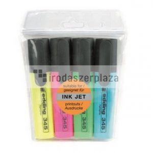 Szövegkiemelő készlet, 2-5 mm, EDDING "345", 4  külnböző szín