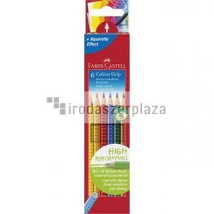 Színes ceruza készlet, háromszögletű, FABER-CASTELL "Grip 2001", 6 különböző szín