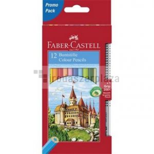 Színes ceruza készlet, hatszögletű, FABER-CASTELL "Classic", 12 különböző szín + 1 db grafitceruza