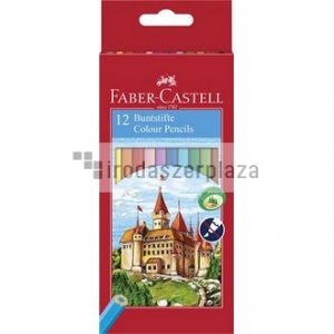 Színes ceruza készlet, hatszögletű, FABER-CASTELL "Classic", 12 különböző szín