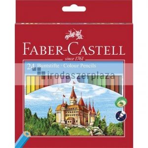 Színes ceruza készlet, hatszögletű, FABER-CASTELL "Classic", 24 különböző szín