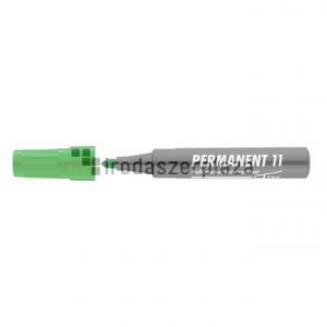 Alkoholos marker, 1-3 mm, kúpos, ICO "Permanent 11", zöld