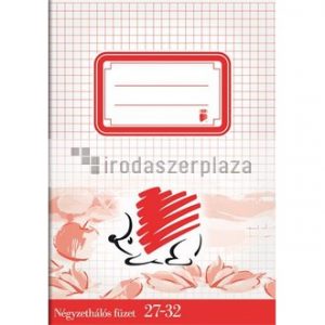 Füzet, tűzött, A5, kockás, 32 lap, ICO "Süni"