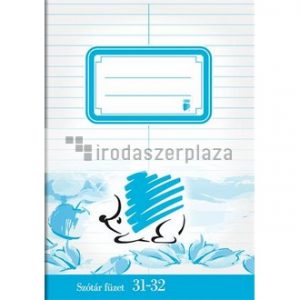 Füzet, tűzött, A5, szótár, 32 lap, ICO "Süni"