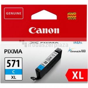 CLI-571CXL Tintapatron Pixma MG5750, 6850,7750 nyomtatókhoz, CANON, cián, 11 ml