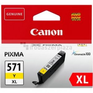 CLI-571YXL Tintapatron Pixma MG5750, 6850,7750 nyomtatókhoz, CANON, sárga, 11 ml