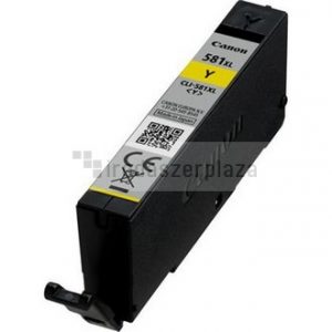 CLI-581YXL Tintapatron Pixma TS7550, 8150, 9150 nyomtatókhoz, CANON, sárga, 8,3ml