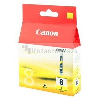 CLI-8Y Tintapatron Pixma iP3500, 4200, 4300 nyomtatókhoz, CANON, sárga, 13ml