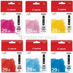 PGI-29KIT Tintapatron multipack Pixma Pro1 nyomtatóhoz, CANON, c+m+y+pc+pm+r, 6*36ml