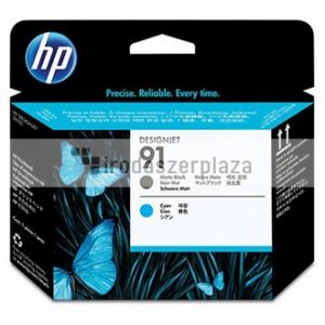 C9460A Tintapatron fej DesignJet Z6100 sorozat nyomtatóhoz, HP 91, matt fekete, cián