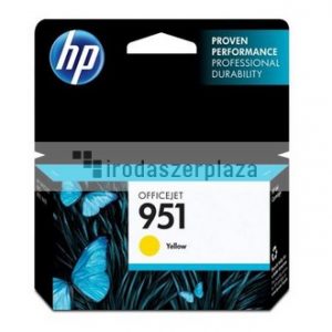 CN052AE Tintapatron OfficeJet Pro 8100, 8600 nyomtatókhoz, HP 951, sárga, 0,75k