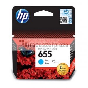 CZ110E Tintapatron Deskjet Ink Advantage 3520 sorozat nyomtatókhoz, HP 655, cián, 600 oldal