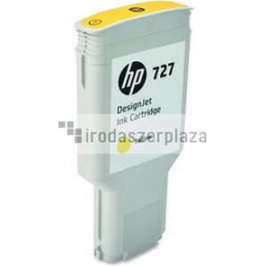 F9J78A Tintapatron DesignJet T1500, T2500, T920, T930 nyomtatókhoz, HP 727, sárga, 300ml