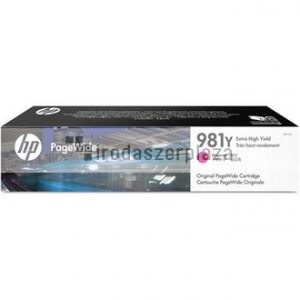 L0R14A Tintapatron Color PageWide Enterprise 556, 586 nyomtatókhoz, HP 981Y, magenta, 16k