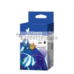 CZ109E Tintapatron Deskjet Ink Advantage 3520 sor nyomtatókhoz, VICTORIA TECHNOLOGY 655, fekete, 18 ml