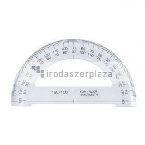 Szögmérő, műanyag, 180 °-os, KOH-I-NOOR