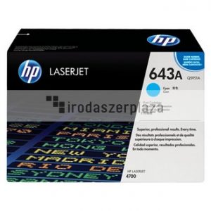 Q5951A Lézertoner ColorLaserJet 4700 nyomtatóhoz, HP 643A, cián, 10k