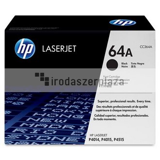 CC364A Lézertoner LaserJet P4014, P4015, P4515 nyomtatókhoz, HP 64A, fekete, 10k