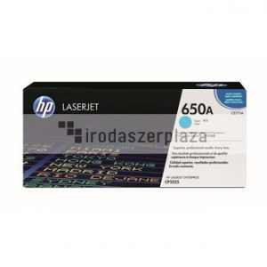 CE271A Lézertoner ColorLaserJet CP5525 nyomtatóhoz, HP 650A, cián, 15k